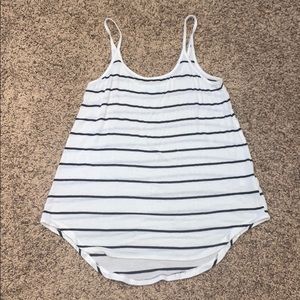 Maurices Black and White High-Low Tank Top